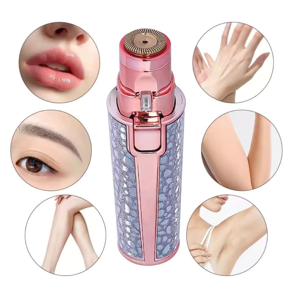 2 in 1 Rechargeable Hair Removal Machine for Women – Painless Electric Facial & Body Hair Remover