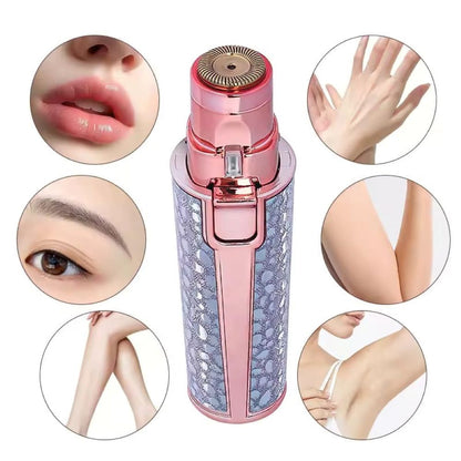 2 in 1 Rechargeable Hair Removal Machine for Women – Painless Electric Facial & Body Hair Remover
