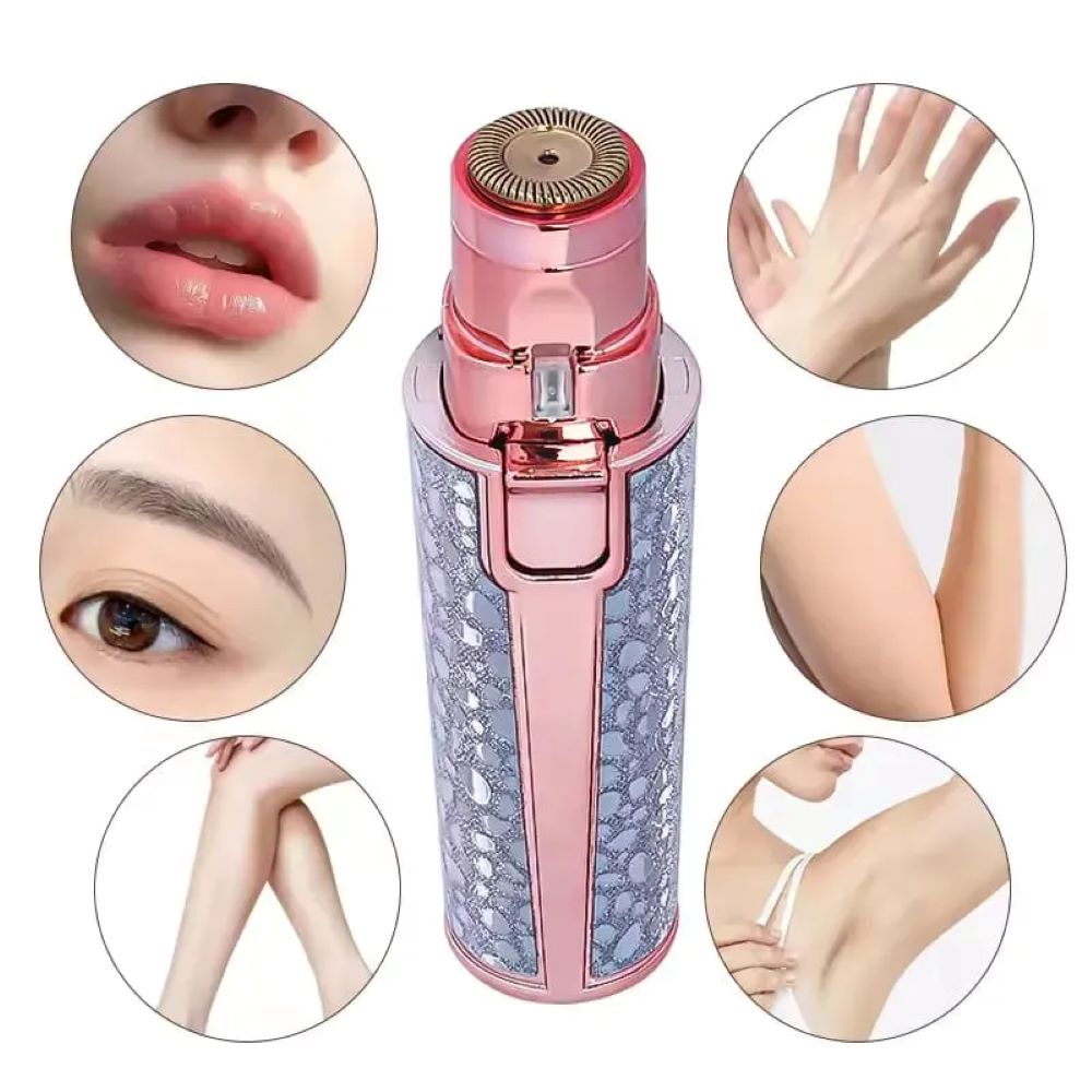 2 in 1 Rechargeable Hair Removal Machine for Women – Painless Electric Facial & Body Hair Remover